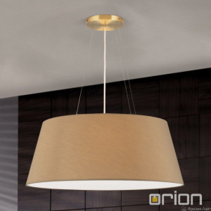 Orion HL 6-1654/4 satin + Schirm 312 weiss БЕЛЫЙ абажур Подвесной светильник