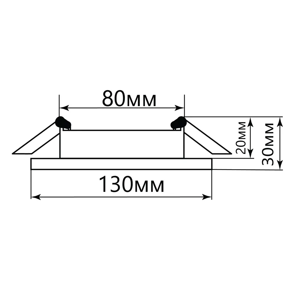 Feron Bright CD4024 - хромированный встраиваемый светильник 89419403 STLM-1573243 - Вид №8