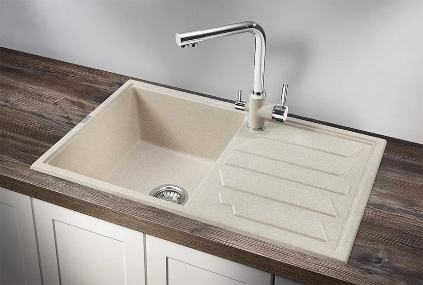 8002, ПИРИТ, кухонная мойка, кварц GRANULA 8002-ST225