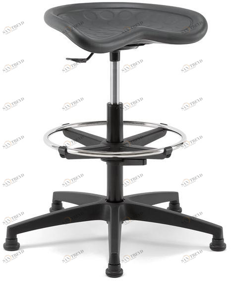 Linea Fabbrica 5-спицевый офисный табурет с подставкой для ног Tractor sun-id-1355994