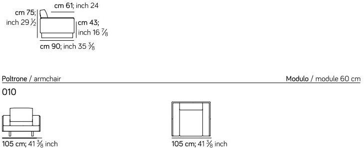 AMURA Кресло с подлокотниками Tau Am006.010 - Вид №3