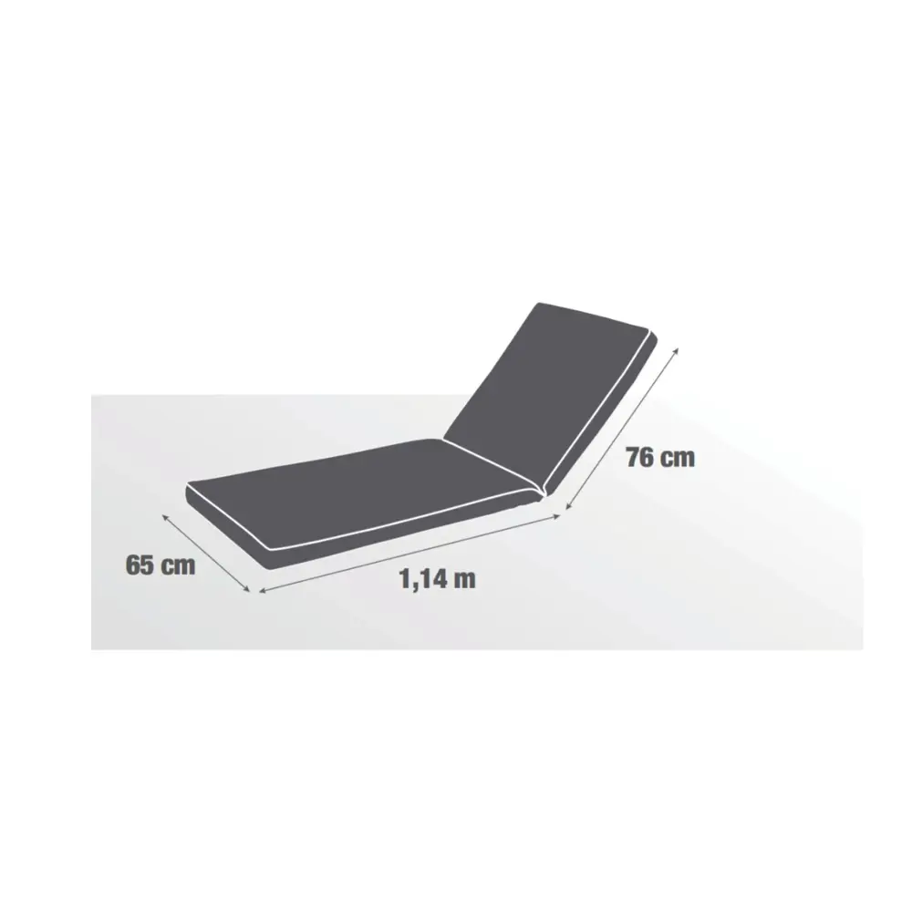 Подушка для шезлонга Naterial Reseat 190x65x5 см жемчужный Товар без серии STLM-2038499 - Вид №4