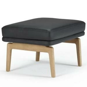 Пуф Egsmark, лакированный дуб, черный