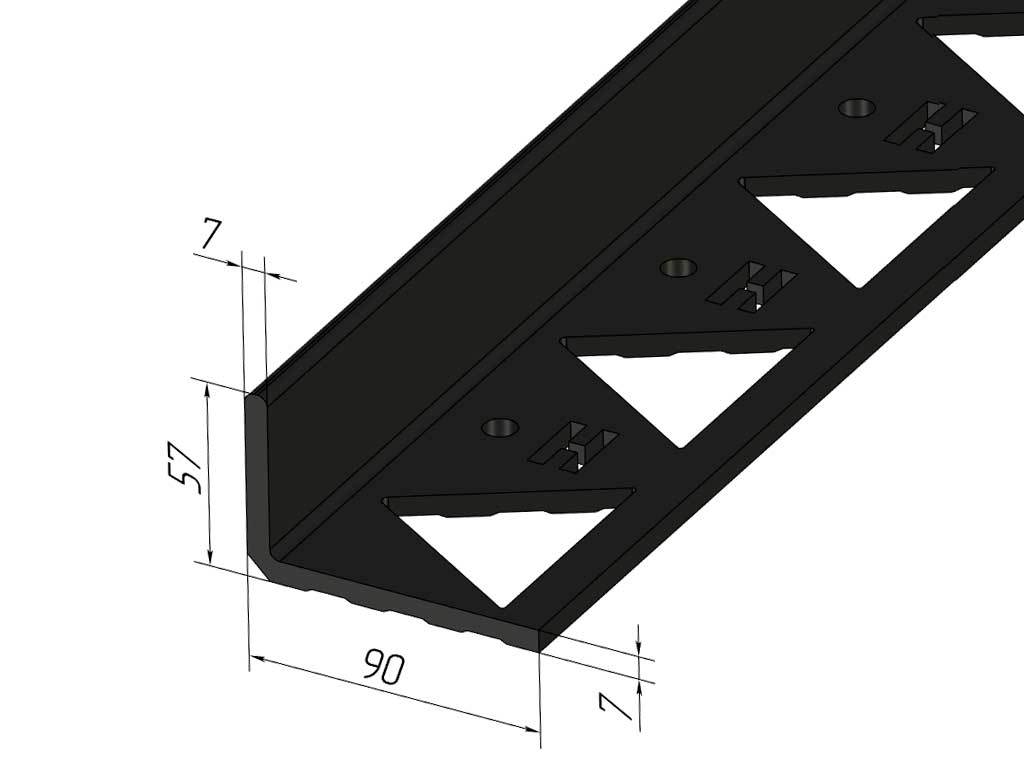 Пластиковый бордюр 57 мм, длина 3 м ГеоПластБорд GPBST-41 - Вид №8