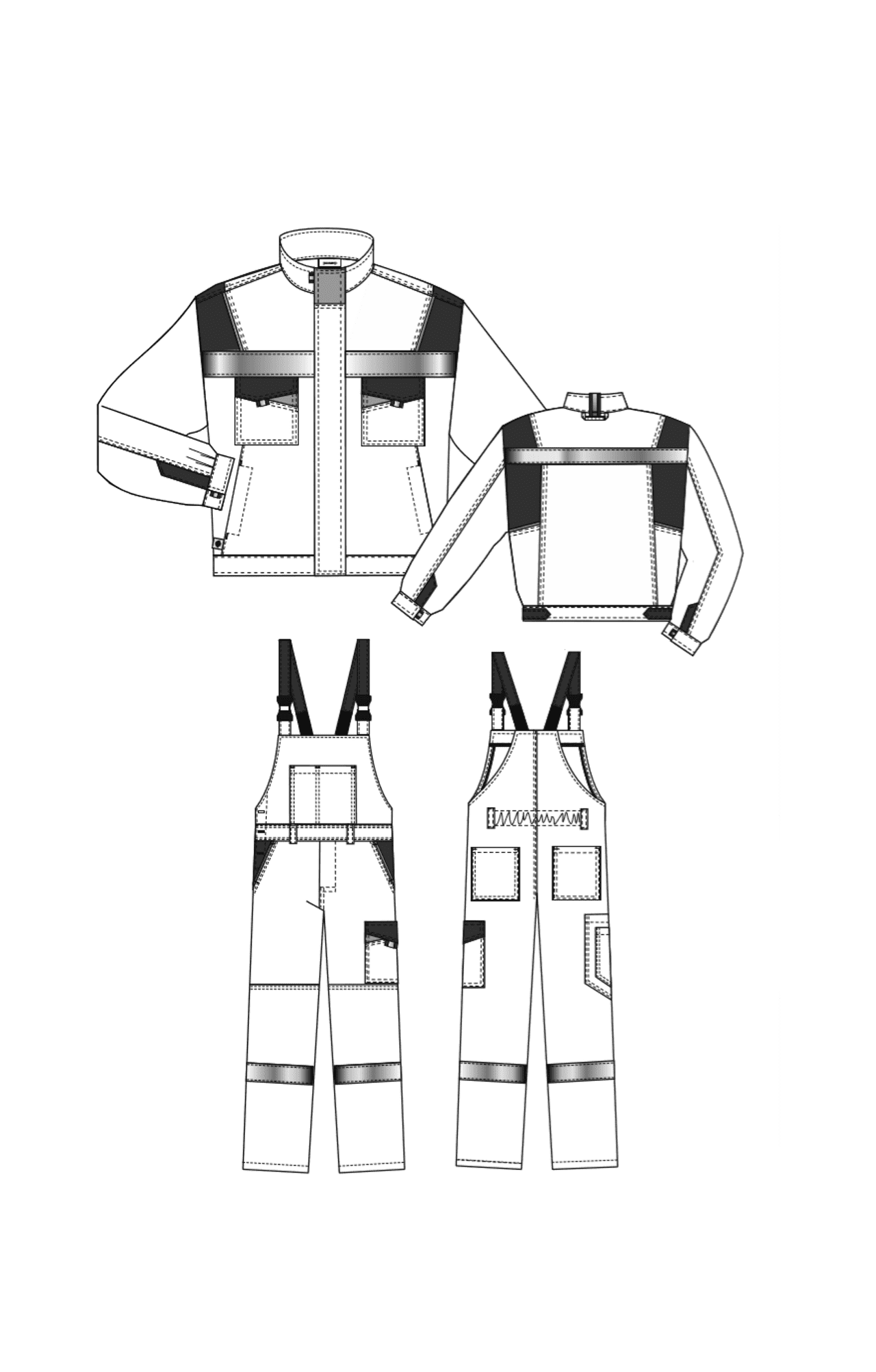 69400 Костюм "Энерджи" темно-синий-оранжевый  Летняя спецодежда  размер 52-54/182-188  - Вид №6