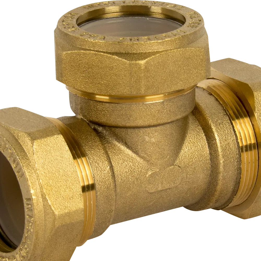 Тройник обжимной Neptun IWS 25х25х25 мм, латунь STLM-2056276 - Вид №2