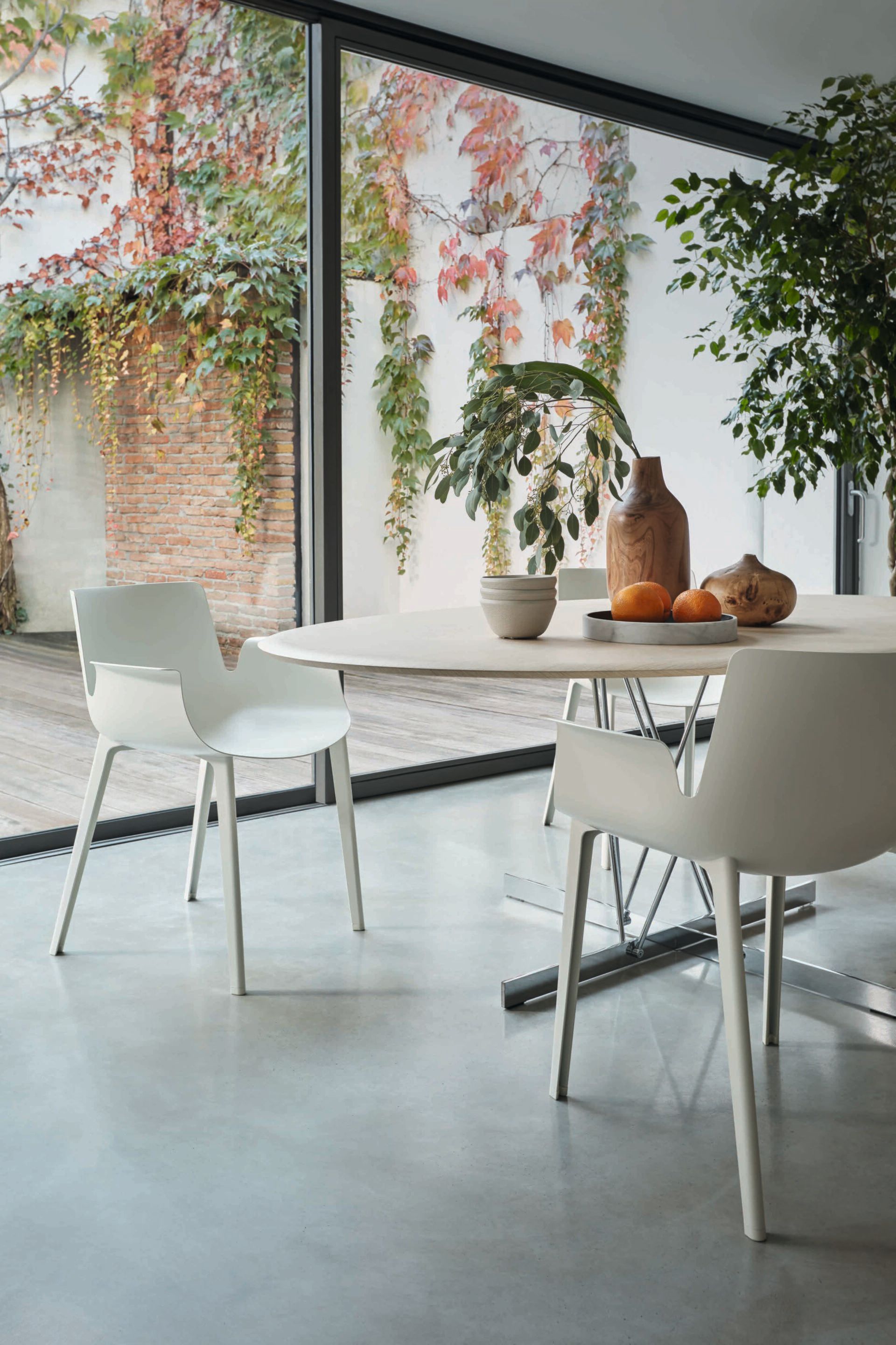 Овальный стол из стали и дерева со спицевым основанием Kartell VISCOUNT OF WOOD ARCH-00132013 - Вид №3