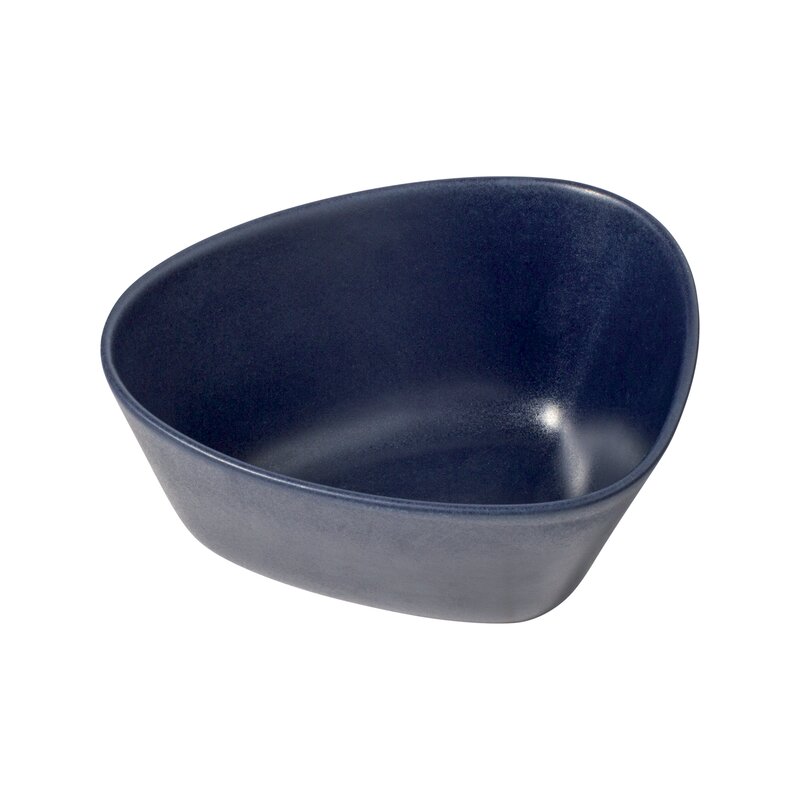 990173 Тарелка глубокая 1 шт (22х20х10см) каменная керамика, темно-синий;LIND DNA 