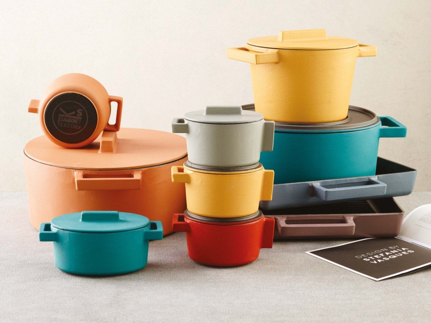 Овальная чугунная кастрюля с крышкой Sambonet Terracotto ARCH-00099909 - Вид №3