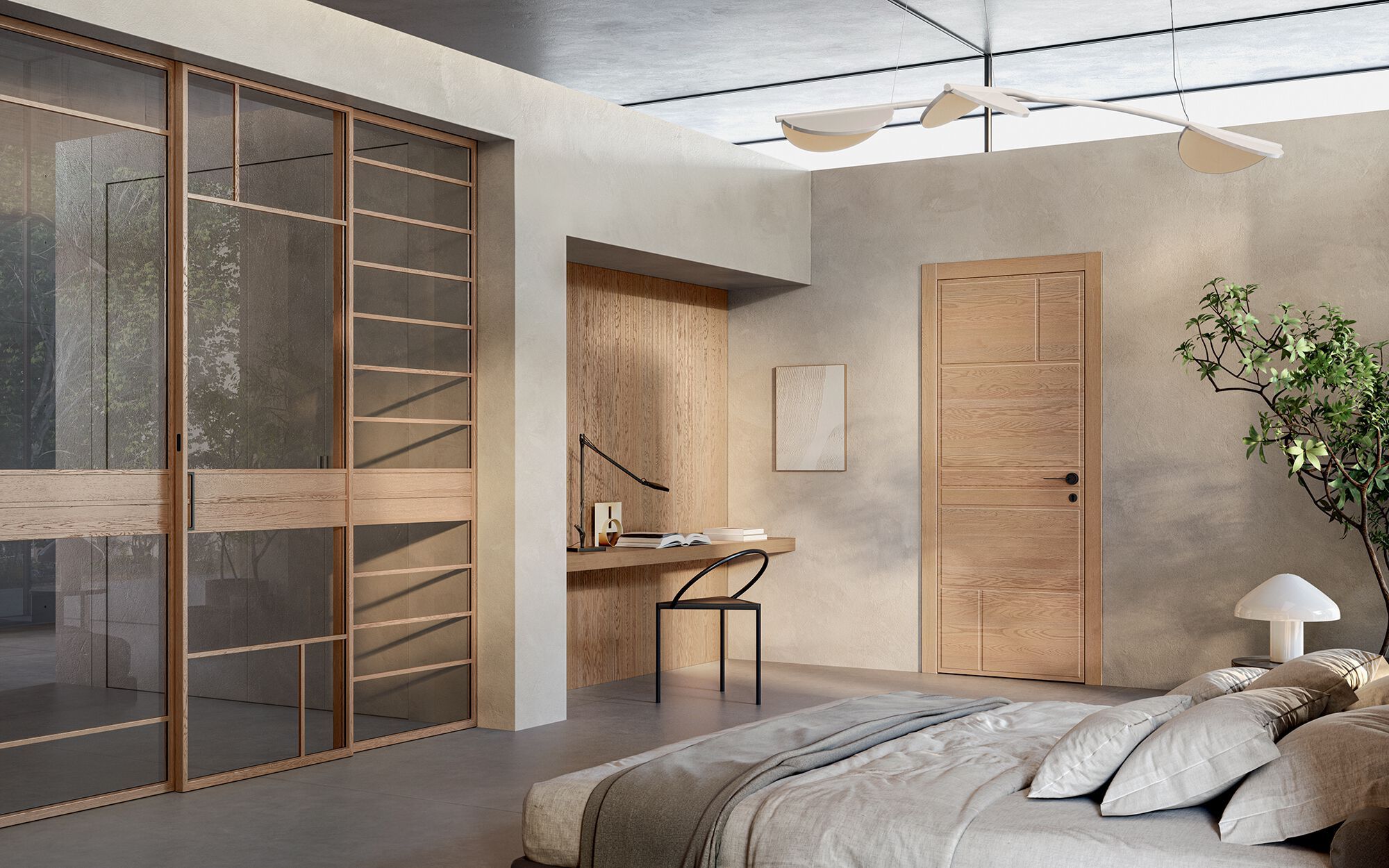 Деревянные распашные двери GAROFOLI нас ARCH-00028664 - Вид №1