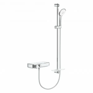 Термостатический смеситель для душа GROHE GRT SmartControl и душевой гарнитур Euphoria 110 Massage с душевой штангой 900 мм (34721000)