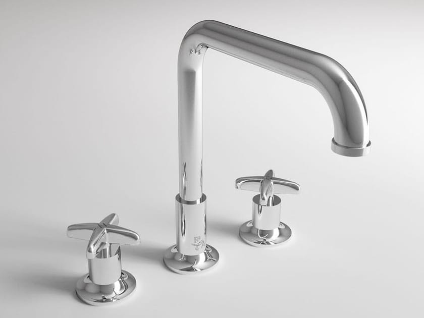 Высокий металлический кран для раковины с 3 отверстиями Park Avenue Cross ARCH-00086943