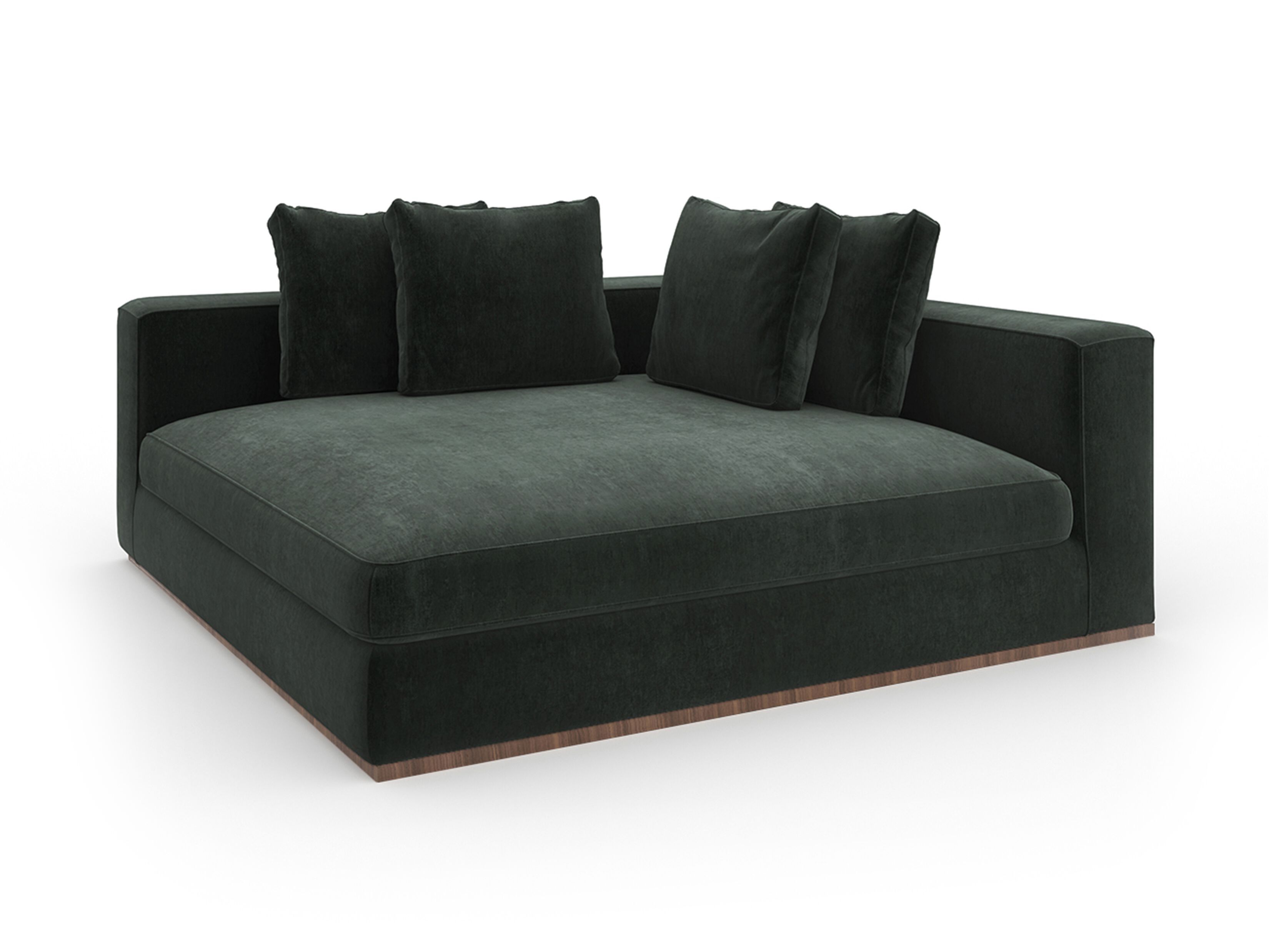 Бархатная мягкая спальная кровать Caracole BELLO ARCH-00053955 - Вид №7