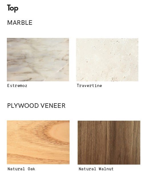 Квадратный стол из травертина Mambo Unlimited Ideas Poppy ARCH-00042394 - Вид №2