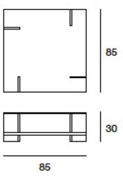 Pacini & Cappellini Квадратный журнальный столик с вещевым ящиком  5376.85  - Вид №2