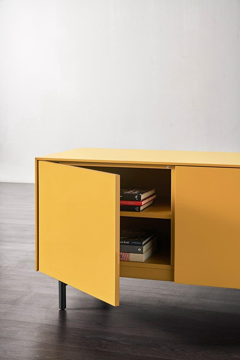 Meridiani Буфет из лакированной древесины с распашными дверцами sun-id-1479492 - Вид №3