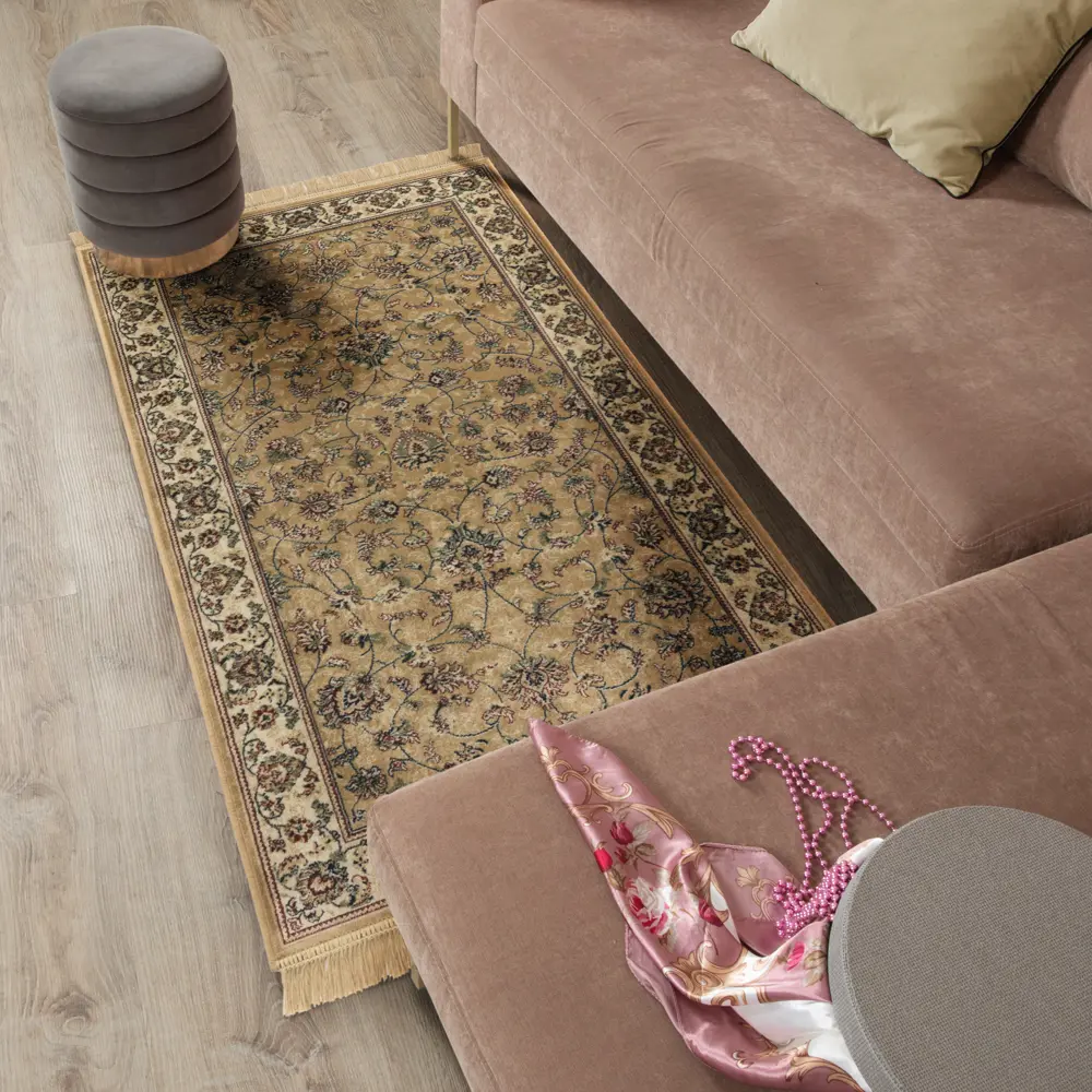 Ковер вискоза Isphahan 84552 Berber 80x150 см цвет бежевый 83271484 STLM-2173126 Santreyd 