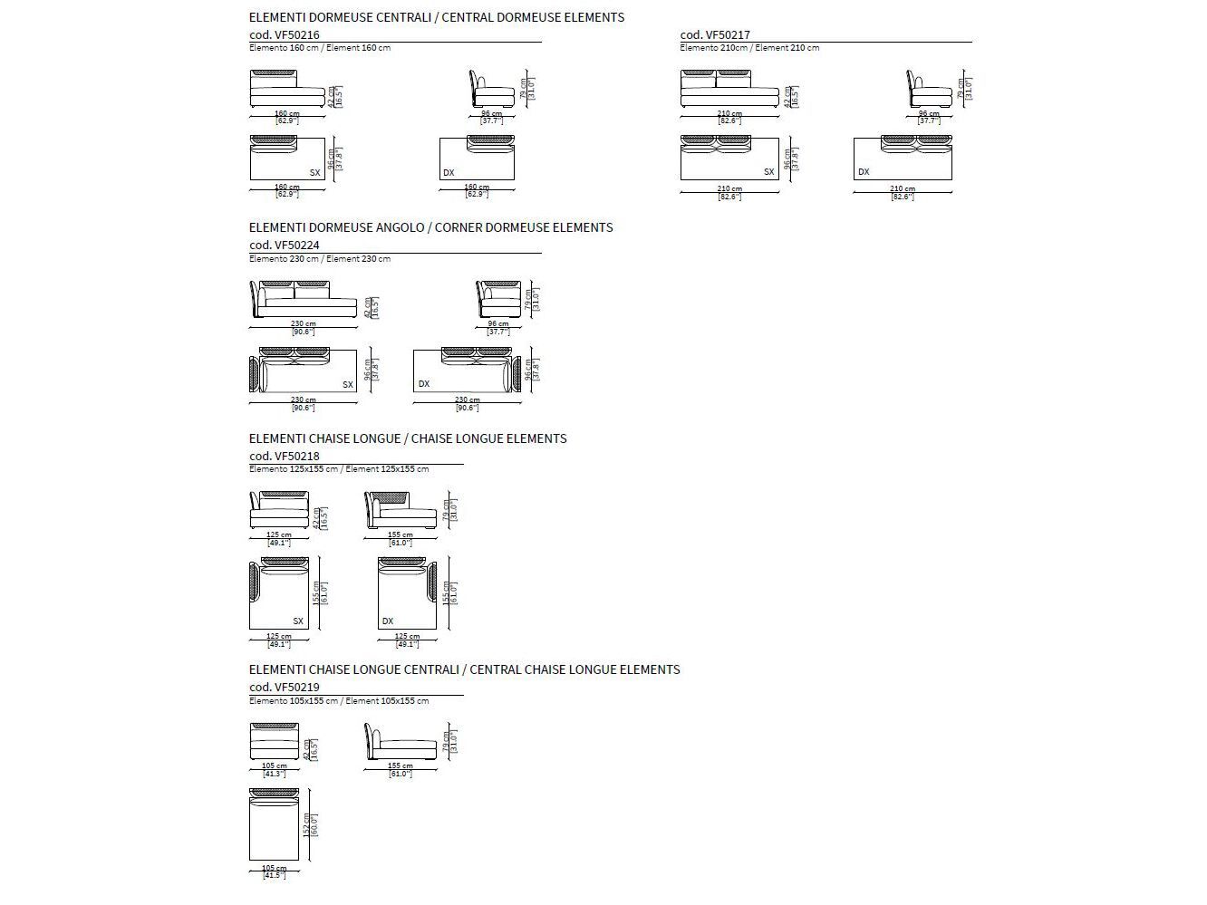 Модульный тканевый диван Vittoria Frigerio Clivio ARCH-00117500 - Вид №6