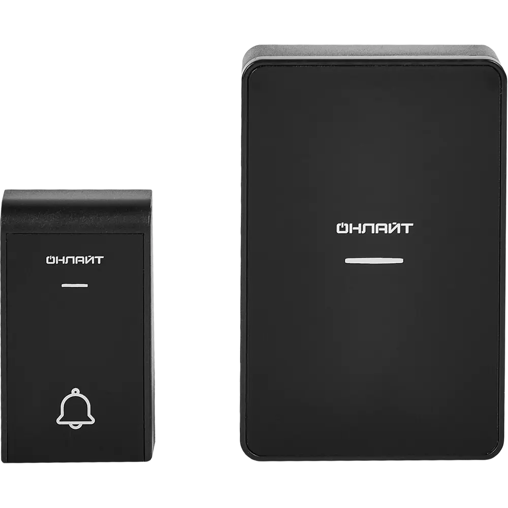 Дверной звонок беспроводной Онлайт ODB-D-DC06-1V1-BL 36 мелодий цвет черный Santreyd STLM-2004271