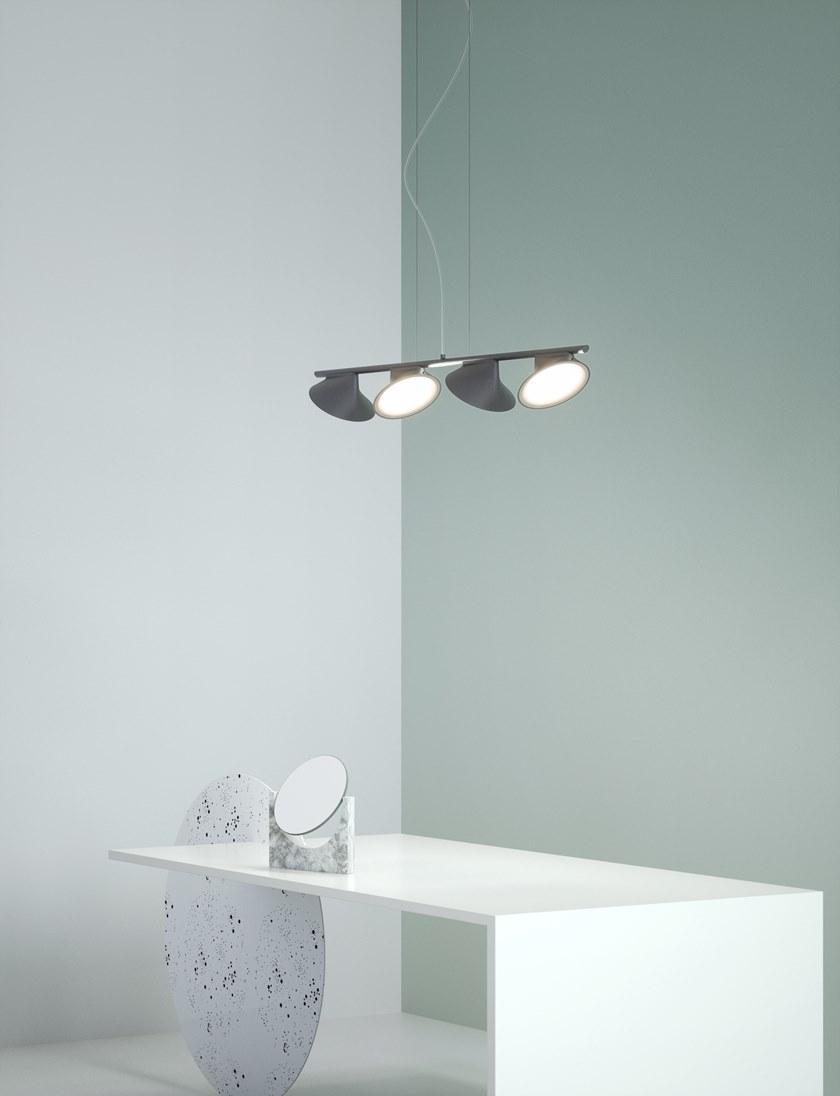 AXOLIGHT Светодиодный подвесной светильник прямого света из алюминия Orchid sun-id-1496897 - Вид №5