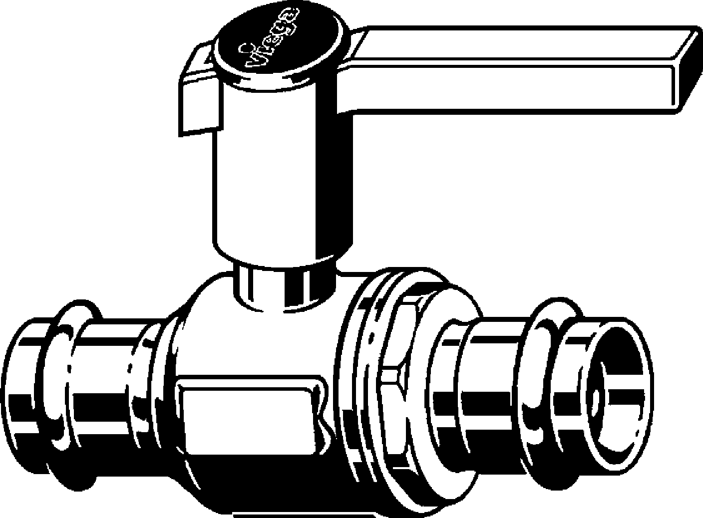 Viega Шаровой кран Easytop Inox 2370 (554743) 554 743 - Вид №1