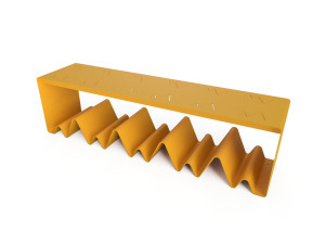 Стальная скамья без спинки