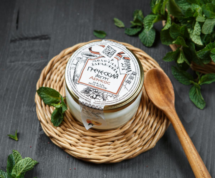 2024 Греческий йогурт "Абрикос" 3,2% Вкусляндия 