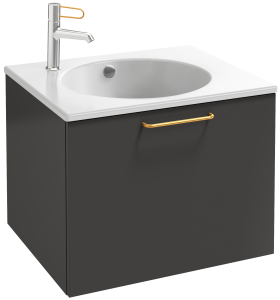 EB2510-R8-N14 Тумба под столешницу 60 см, 1 верхний ящик, золотая ручка JACOB DELAFON ODÉON RIVE GAUCHE