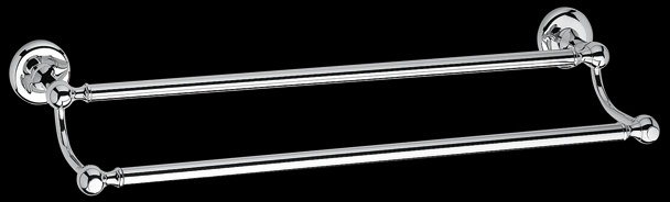 SH216 Держатель для полотенец, двойной, 40 см bagno&associati SHIRE