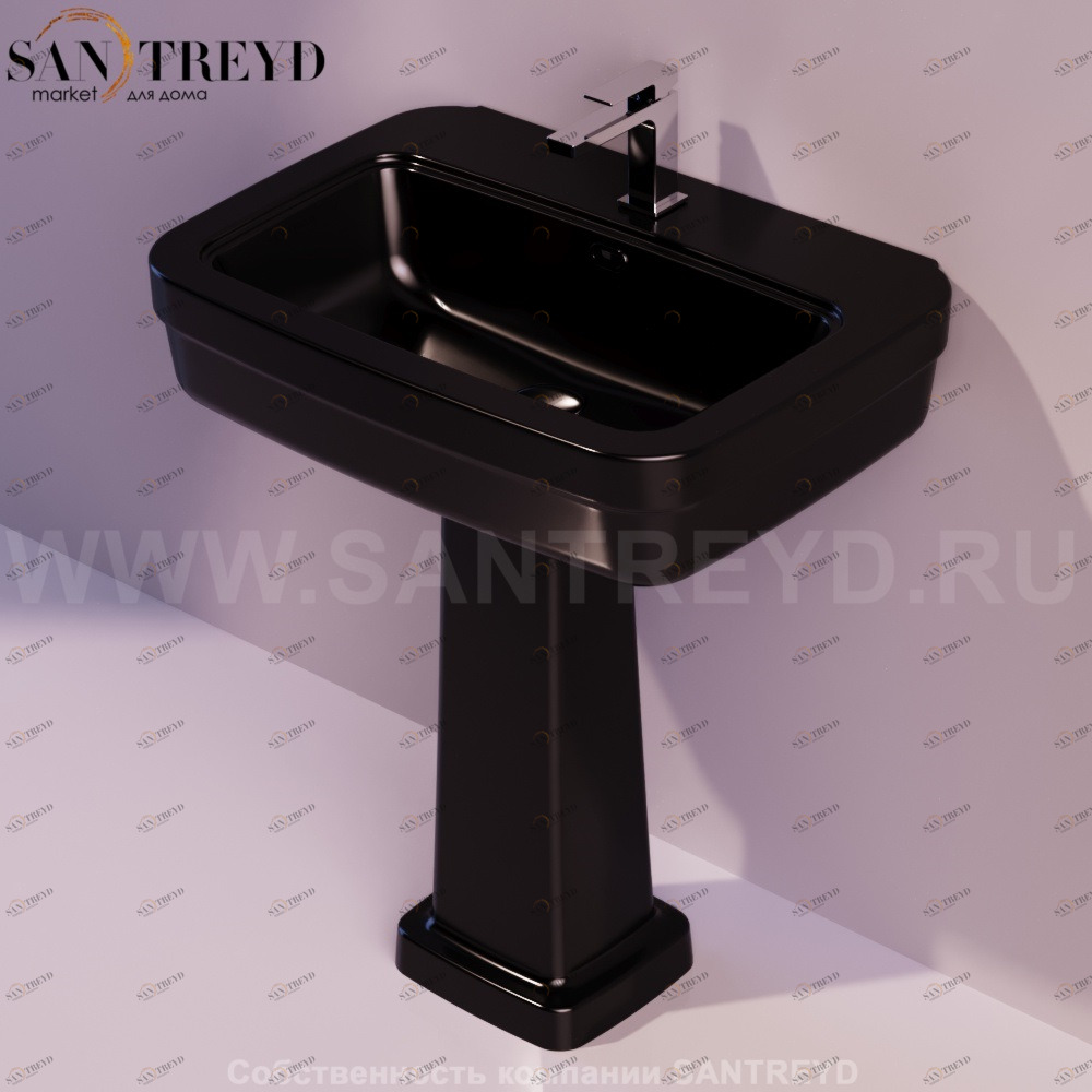 EVO03NERO Пьедестал для раковины квадратная Simas Evolution