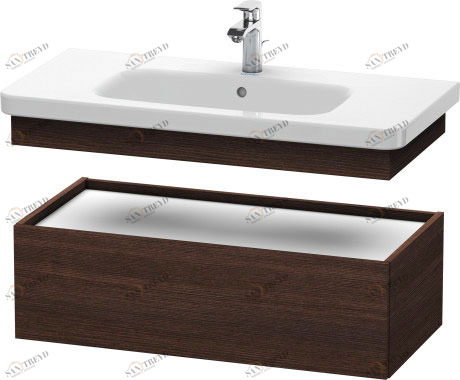 DS628205353 DuraStyle Шкафчик Каштан темный, декор Duravit