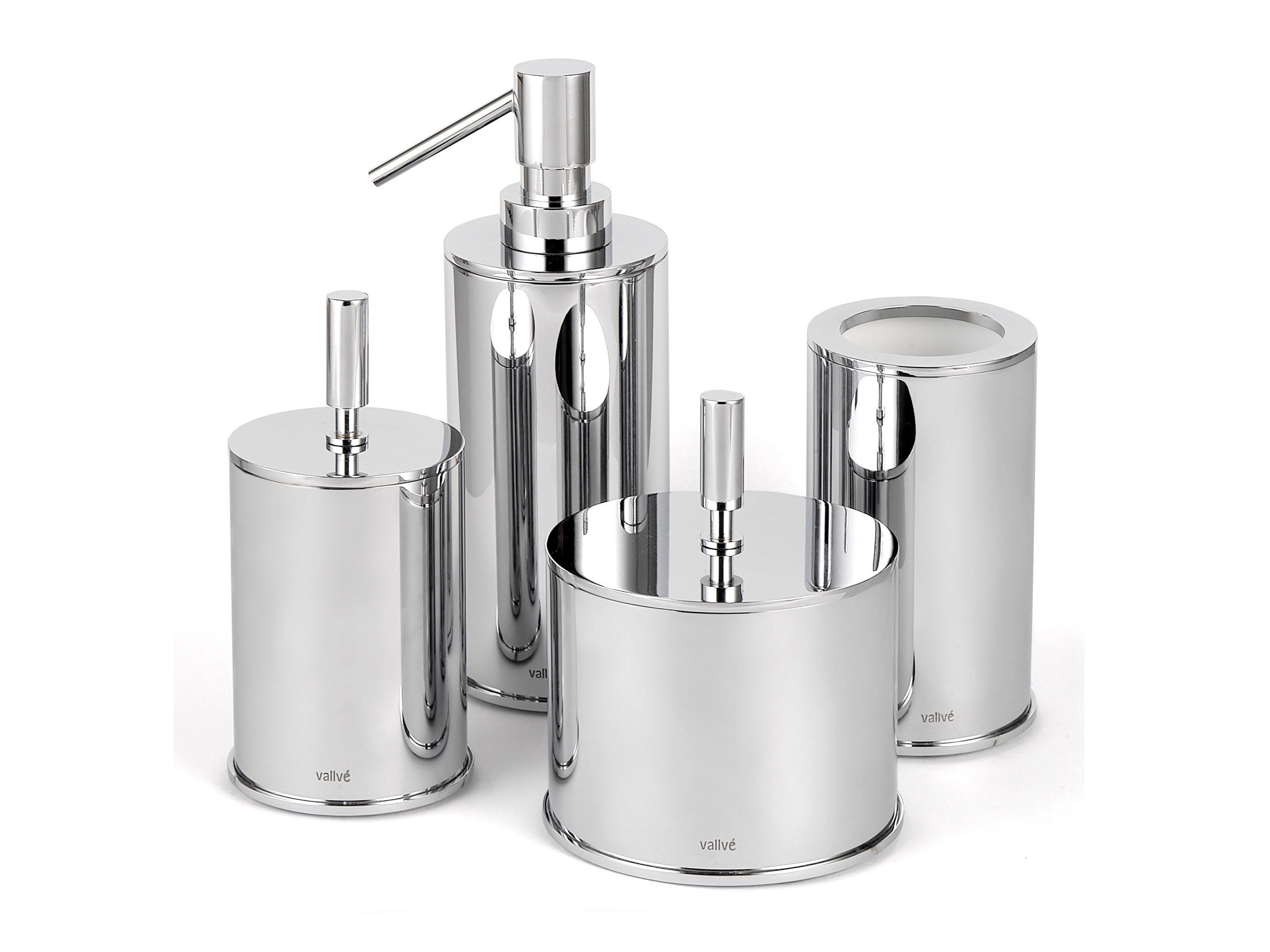 Держатель для хлопковых палочек из хромированного металла Vallvé RITZ ARCH-00079792 - Вид №1