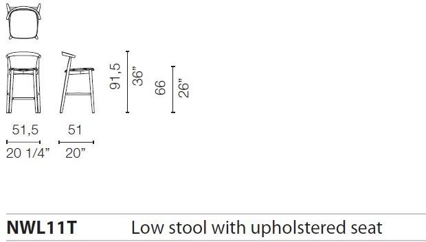 Cappellini Высокий стул в золе Newood sun-id-1368874 - Вид №17