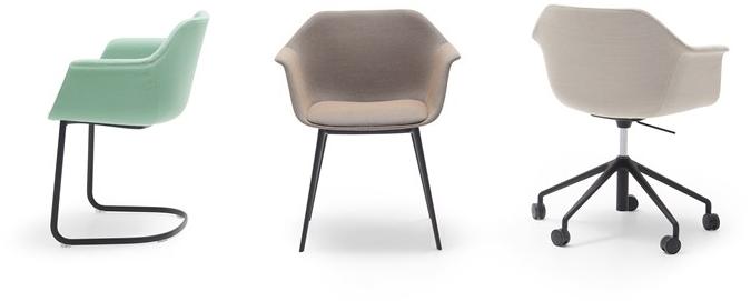 Andreu World Стул с обивкой и подлокотниками Gala So0720 - Вид №5