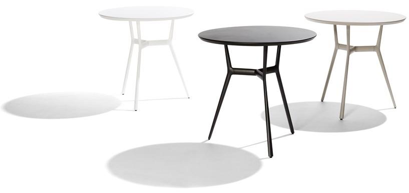 TRIBÙ Круглый садовый стол из алюминия с порошковым покрытием Branch 07661/07660 - Вид №1