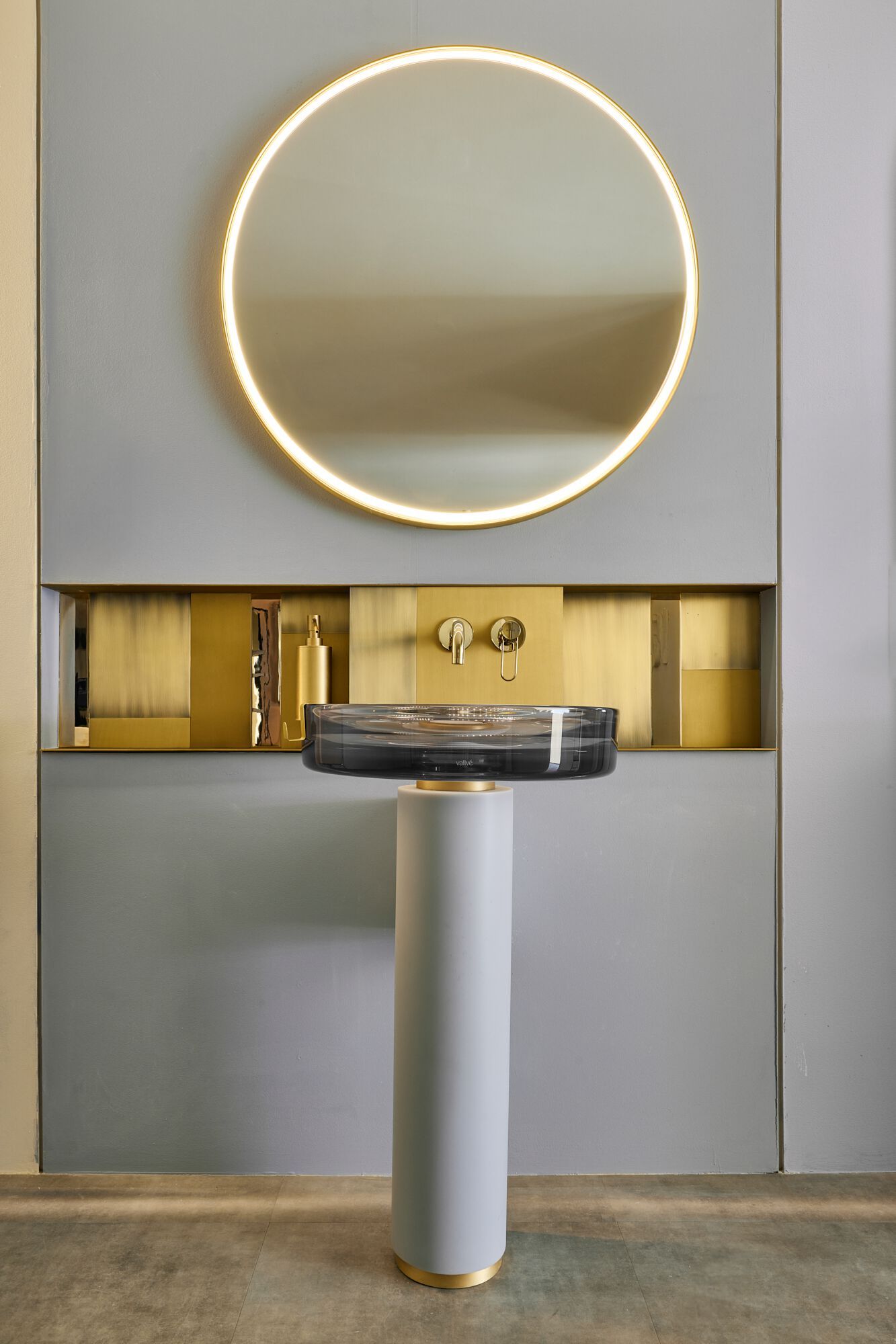 Круглая отдельно стоящая раковина из смолы Vallvé NILO ARCH-00018830 - Вид №6