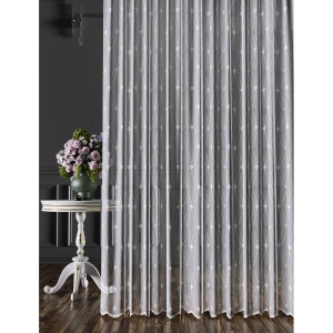 AMAZON Тюль орнаментальный белый - воздушная сетка для элегантных окон 89405530