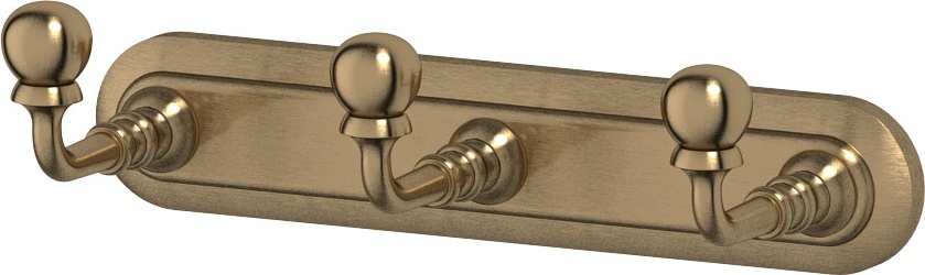 STI 502 Планка с 3-мя крючками 17 cm 3SC STILMAR ANTIQUE BRONZE Treesseci 3SC