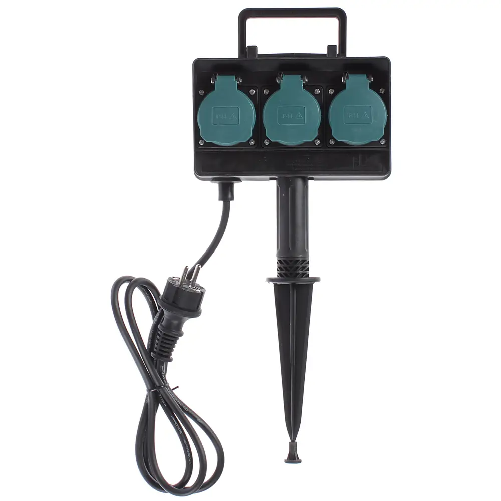 Удлинитель Electraline с защитой от влаги IP44, 3 розетки, 1.5 м 81952820 STLM-1525175 - Вид №1