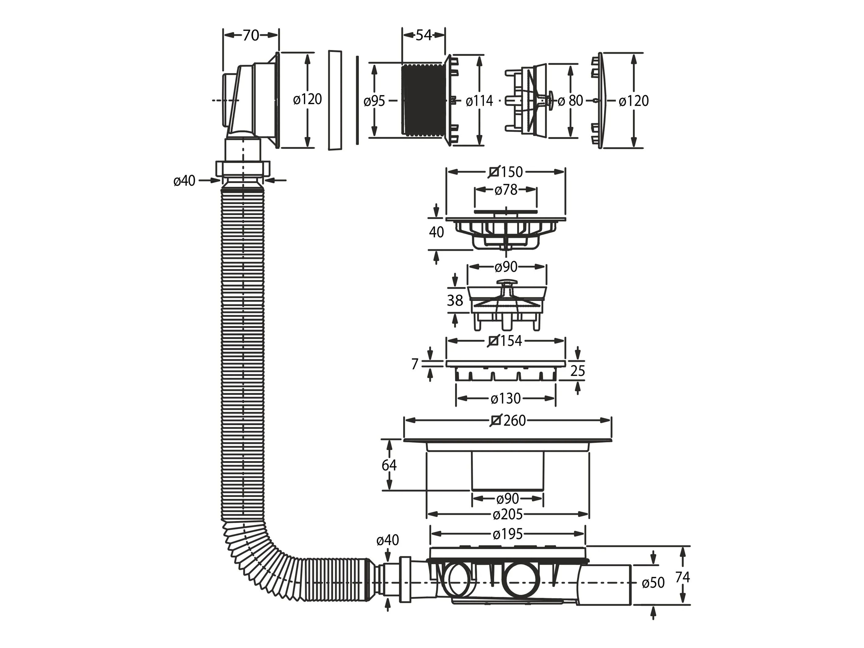 Колонна из нержавеющей стали и ABS Bonomini Altomare ARCH-00017819 - Вид №2