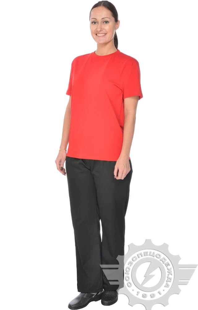 4958097 Футболка красная  Одежда для официантов  размер 2XL (52-54) Спецодежда  - Вид №9