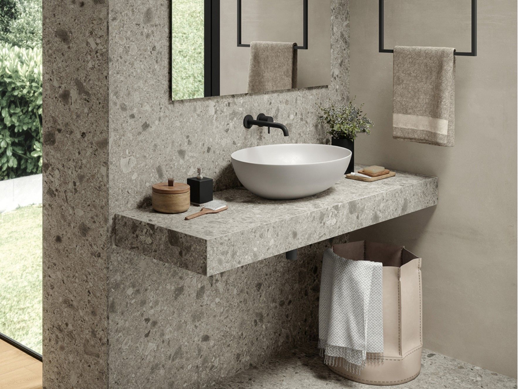 Столешница из керамогранита для одиночного бассейна Atlas Concorde Habitat Contract ARCH-00150491