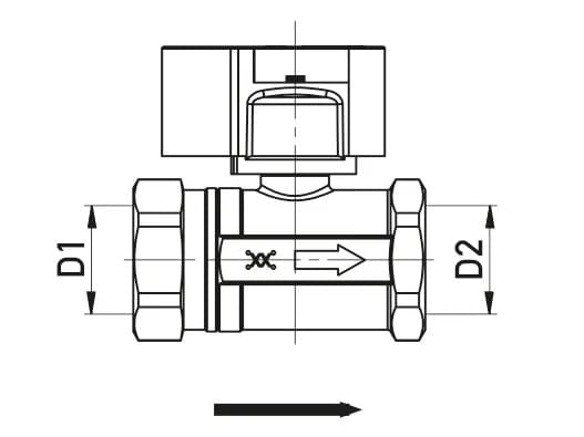 Запорный клапан с захватом давления и предохранительной ручкой прямая версия TECO G2 Punto Orange® ARCH-00058077 - Вид №3
