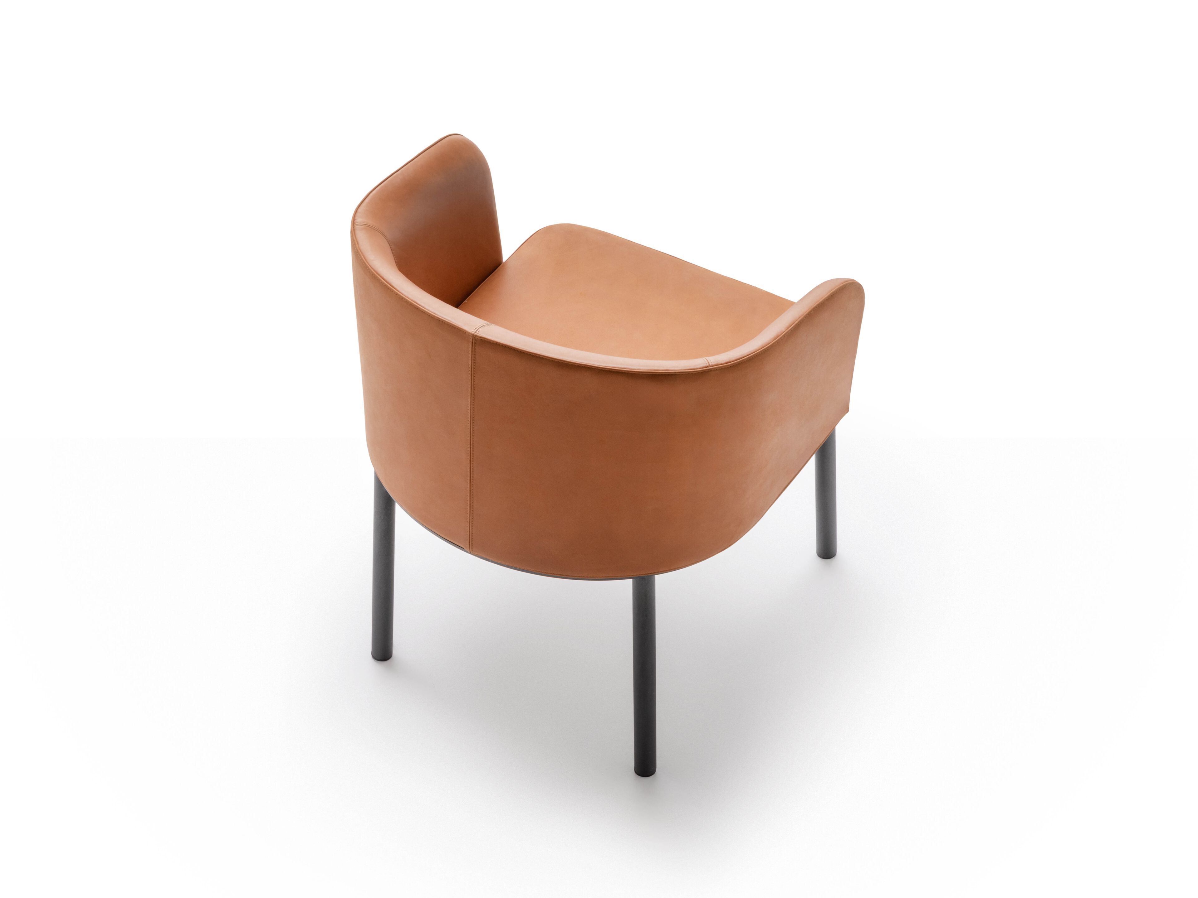 Кожаный стул с подлокотниками Living Divani JAM ARCH-00033446 - Вид №3