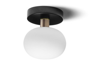 Настенный светильник / потолочный светильник из опалового стекла