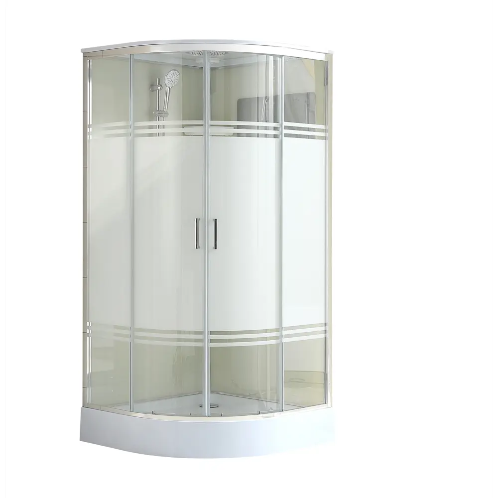 Душевая кабина Sensea Aurora 1/4 круга низкий поддон 100х100 см STLM-2138273 - Вид №1