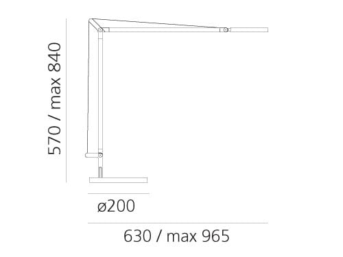 Регулируемая светодиодная настольная лампа Artemide ARCH-00075920 - Вид №12