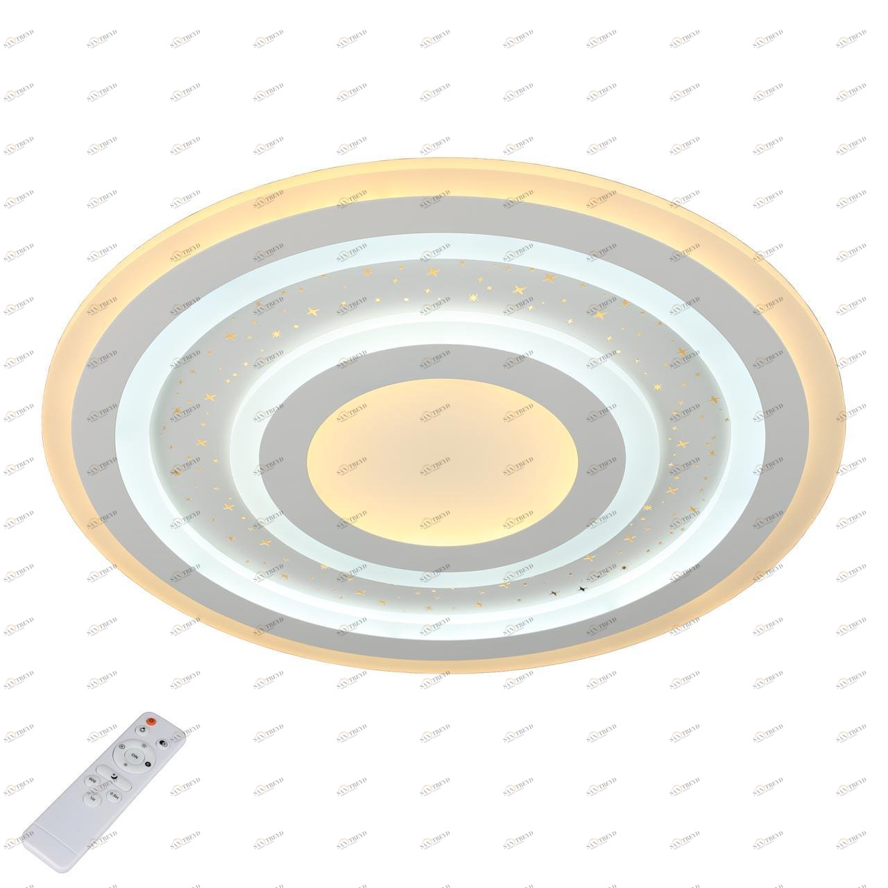 Потолочный светодиодный светильник с пультом ДУ Omnilux Furlo OML-05907-80 OMNILUX FURLO 204259 Белый 