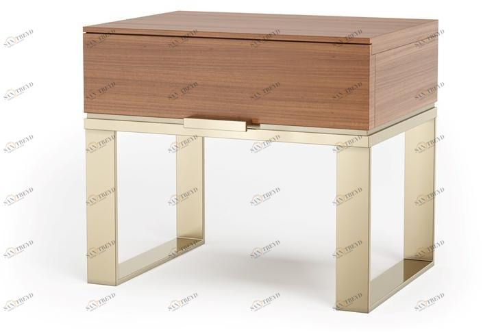 DWFI Квадратная прикроватная тумба из фанерованной древесины  00002419 