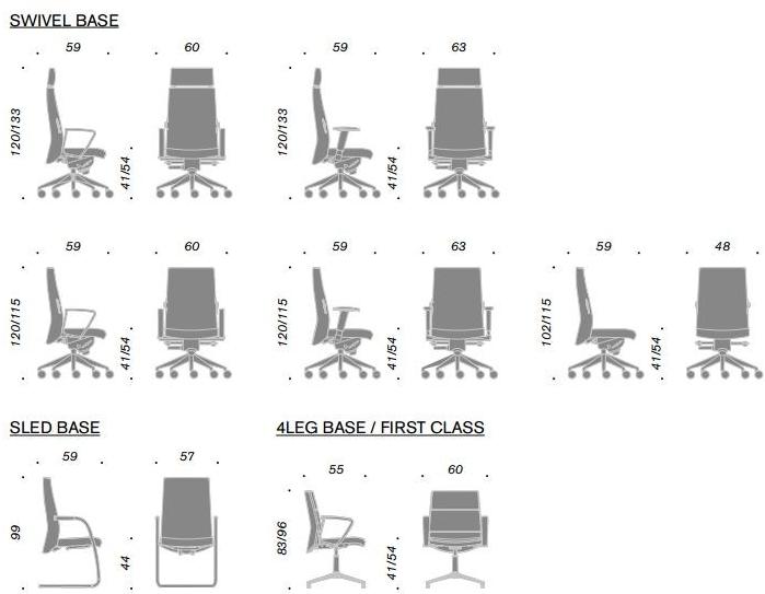 Ares Line Поворотное кожаное кресло для руководителей с подголовником Trendy family sun-id-1483799 - Вид №3